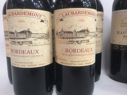 null lot 10 bouteilles BORDEAUX : 5 chateau haut Treytin 1998 et 5 Laubardemont ...