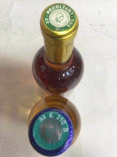 null lot 7 bouteilles :1 CHÂTEAU LAVILLE 2000 Sauernes et 6 CHÂTEAU DORLÉAC Sainte...