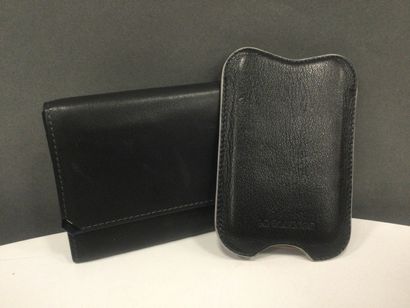 null Le Tanneur, portefeuille en cuir véritable et pochette pour téléphone porta...