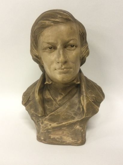 null D'après Raphaël Nannini (1852-1925), Buste du compositeur Robert Schumann en...