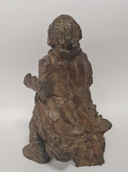 null Gérard EPPELE (né en 1929). L'esquive, circa 1970. Sculpture en bronze à patine...