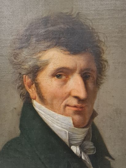 null Ecole française vers 1810, Attribué à Louis Augustin BELLE (1757-1841), Autoportrait...