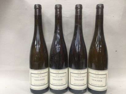 null Un Lot de 4 Bouteilles de VIOGNIER de FRANCOIS VILLARD Les contours de Deponcins,...