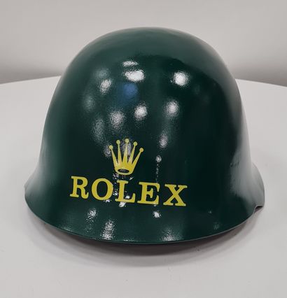 null TIS (XXth/XIXth artist), "PEACE OF ART" Collection, "ROLEX" helmet, reconditioned...