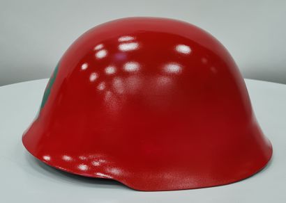 null TIS (Artist XXth/XIXth), Collection "PEACE OF ART", helmet "CHE GUEVARA", reconditioned...