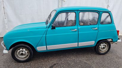 null RENAULT, Modele 4L, couleur VERTE , Type 112800,Energie ES, 117 750 kms, 26/05/1986,...