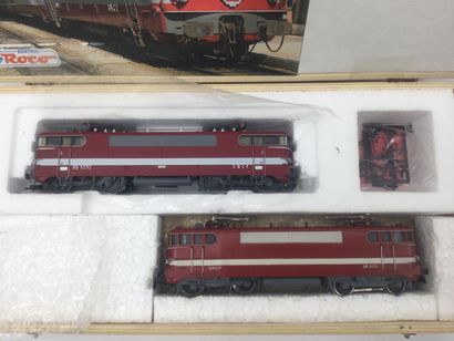 null ROCO, échelle HO, Lot de deux locomotives SNCF modèle BB9291 et BB9292, référence...