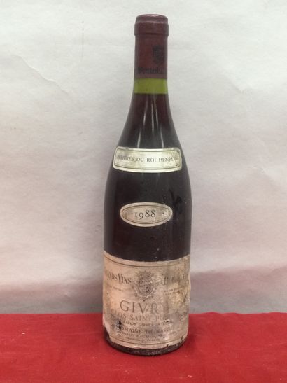 null Lot de 4 GIVRY 1988 : 2 Givry Steinmaier et 2 Givry Clos Saint Pierre ( étiquettes...