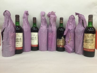 null 10 Château Fleur Bécade 1975 Haut Médoc- haute épaule (étiquettes déchirées...