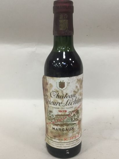 null 36 demies-bouteilles Prieuré Lichine Margaux 1978