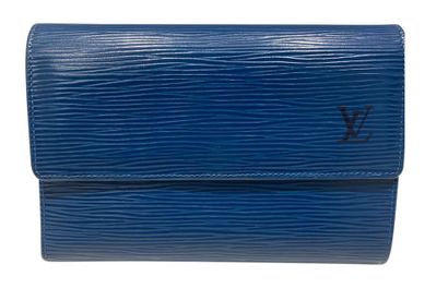 null LOUIS VUITTON, Purse in blue epi leather. Monogrammed. New