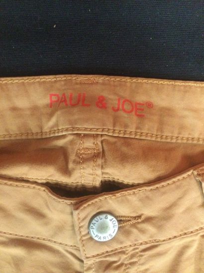 null PAUL & JOE, 2 pantalons slim en coton marron et vieux rose. T29

Bon état
