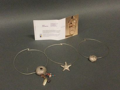 null Aline Kokinopoulos ensemble de 3 colliers en argent par la créatrice