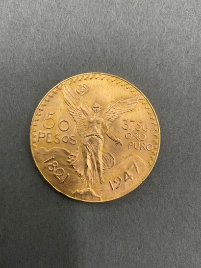 null Monnaie or 50 Pesos 1947