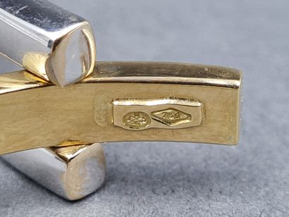 null BRACELET opening in yellow and white gold 18K 750/°°, hallmark 750, Weight:...