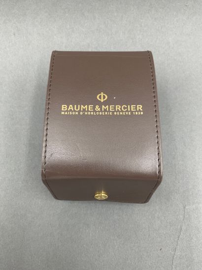 null BAUME & MERCIER, Ladies' watch, rectangular steel and gold-plated metal case,...