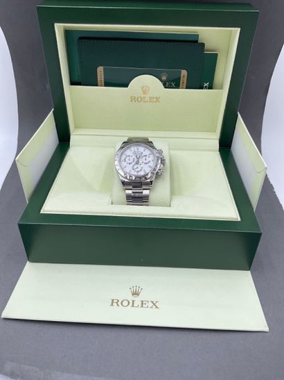 null ROLEX, Montre homme modèle DAYTONA 16520 de 2016, chronographe, bracelet acier,...