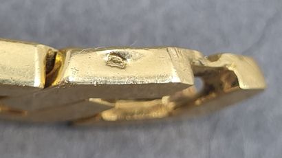 null GOURMETTE in yellow gold 18K 750/°°, eagle head hallmark, weight : 42,06 g.