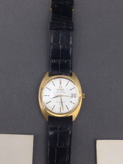 null OMEGA, Constellation model watch ref. 168.027, round case in 18K yellow gold...