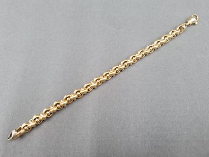 null FRED, BRACELET in 18K yellow gold 750/°° with Jaseron links, weight : 19,84...