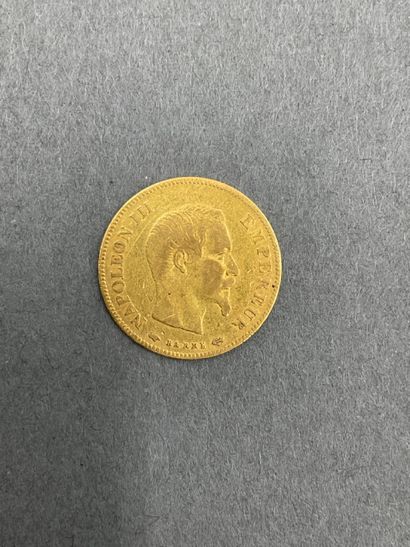 null Monnaie de 10 Francs or Napoléon III tête nue 1857 A