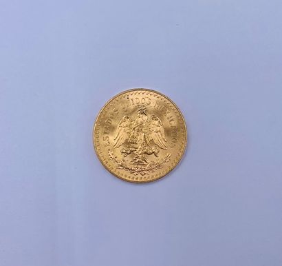 null Gold coin of 50 pesos of 1947