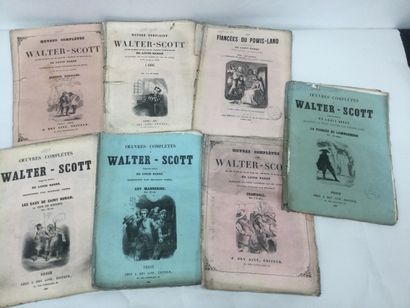 null Les Veillées littéraires illustrées, Oeuvres complètes de Walter SCOTT, ensemble...