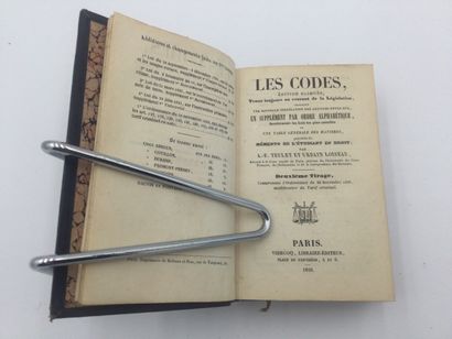null TEULET et LOISEAU, Les Codes, 1 Vol. In-12, reliures plein cuir décorée, dos...