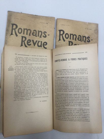 null ROMANS-REVUE Guide de Lectures, 3 fascicules In-8 brochés, Directeur Louis BETHLEEM,...
