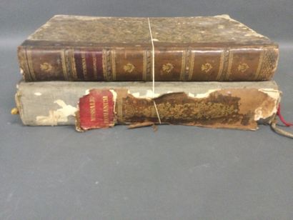 null Lot de 2 livres anciens : J. MARRET, Dictionnaire Oeconomique, 1 Vol. In-4,...