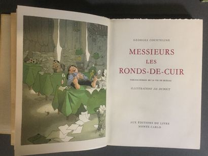 null Georges Courteline, Messieurs les ronds-de-cuir illustrations de Dubout, 1 vol....