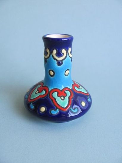 null LONGWY - Petit vase amphore - H 7 cm x Diam 6,5 cm