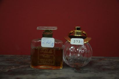 null (34) - "L'Orlé", flacon de parfum ancien + (33) - CELINE, Flacon sphérique avec...