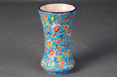 LONGWY - Vase à décor de semis F 1085 D.5900...