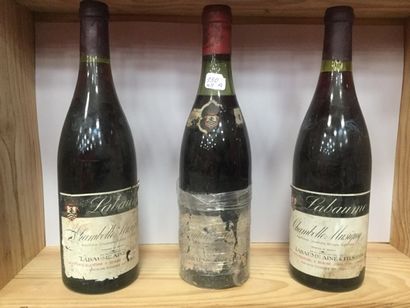 null Lot de 5 Blles : 3 Chambolle Musigny Labaume 1978 + 2 Chambolle Musigny "Les...