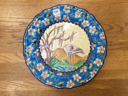 null LONGWY "Les Recollets" - Assiette Flamand rose FLORENCE