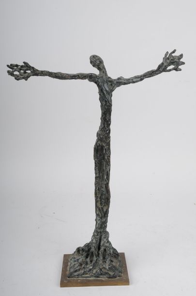 null Edmond MOIRIGNOT (1913 - 2002) - Bronze à patine brune “Arbre de vie”, tiré...