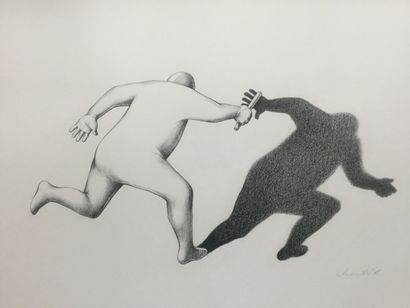 null MANDIC Stevo, "Relais", crayon, 72 x 50,5 cm