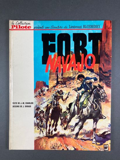 Giraud - Blueberry Fort Navajo, 1, EOf, cartonnée, 1965 chez Dargaud, BE+ à TBE,...
