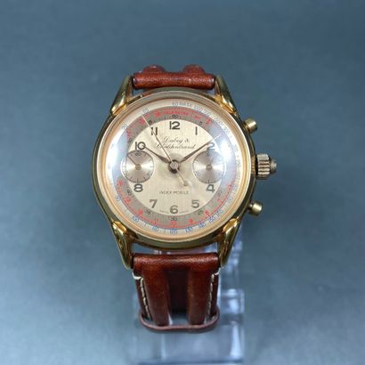 Montre-bracelet DUBEY SCHALDENBRAND Yellow gold-plated steel chronometer, manual...