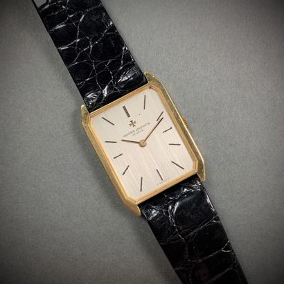 MONTRE-BRACELET VACHERON CONSTANTIN Classic in 750 gold, quartz, grey dial signed...