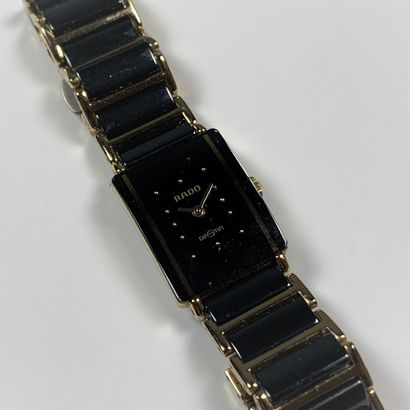 Montre-bracelet de dame RADO Diastar in titanium and ceramic, quartz, black dial...