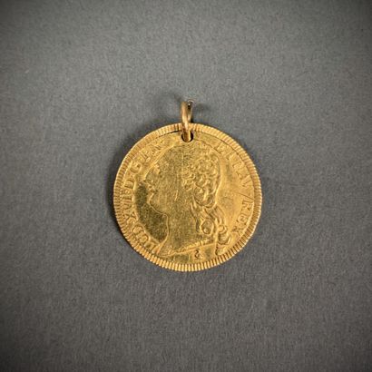 null 
Louis d'or pendant, Louis XVI, 1787, 9.58 g.
