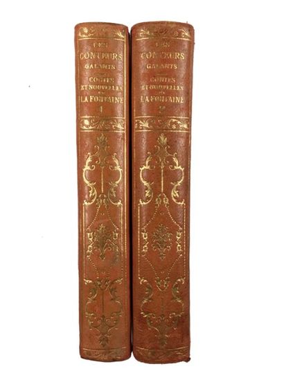 Jean de La Fontaine «Contes et nouvelles», 1894, (17.5x12 cm). A. Le Vasseur et Cie....