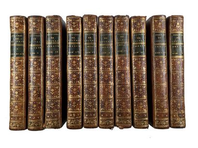 VOLTAIRE «Œuvres», 1775, in8. Genève Cramer et Bardin. 40 volumes. Reliure plein...
