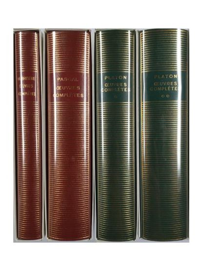 Pléiade: Auteurs Divers Lot de 4 volumes de la Pléiade «Œuvres complètes» de La Bruyère,...