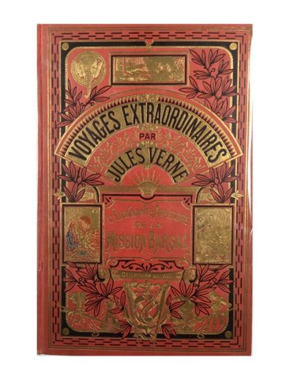 Jules VERNE «L'étonnante aventure de la mission Barsac», 1919, (28x19.5 cm), collection...
