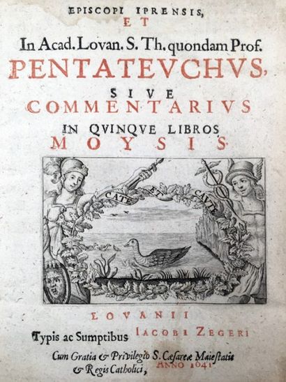 Cornelii Lansenii «Pentateuchus, Sive Commentarius in quinque libros moysis», première...