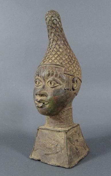 Tête de reine mère en bronze, Bénin
43.5...