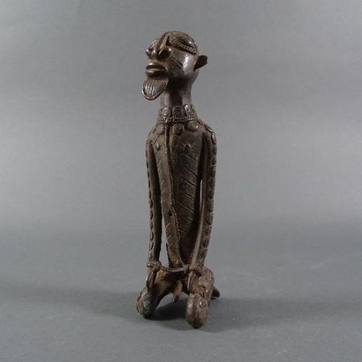 Ancêtre Dogon en bronze, Mali
21.5 x 6.5...